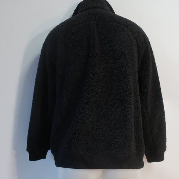 Womens Athleta Black Fleece Sherpa Jacket S/P - Picture 6 of 7